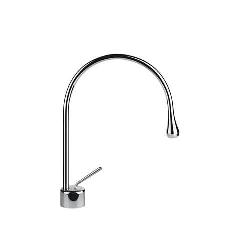 Gessi Goccia Смеситель для раковины на 1 отверстие, излив 244мм R=125, цвет: хром, 33602#031