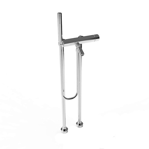 Stella Bamboo Напольный смеситель для ванны 3267CL306 с ручным душем, цвет: хром, BT 02006 CR00