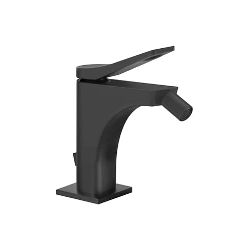 GESSI Rilievo Смеситель для биде на 1 отв., с донным клапаном излив 114мм, цвет: nero XL, 59007#299