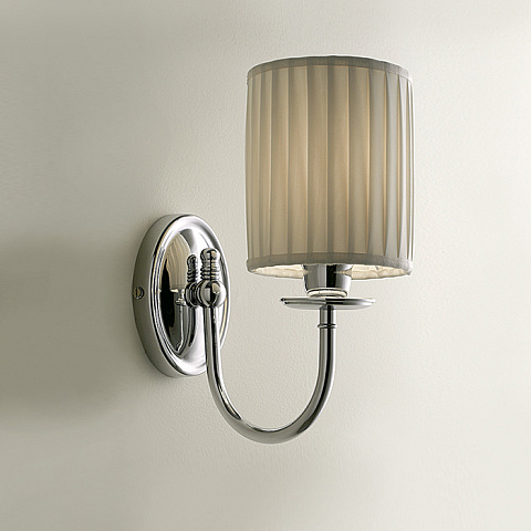 Devon&Devon Devon Jasmine 2 Светильник настенный с абажуром 11,5*21*h27,5cм, IP20, фурнитура: хром, DEJASMINE2CR