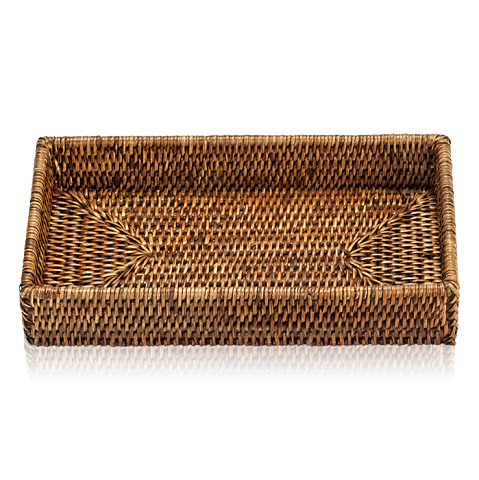 Decor Walther Basket Tab2 Лоток универсальный 30x16см, цвет: ротанг темный, 0932092