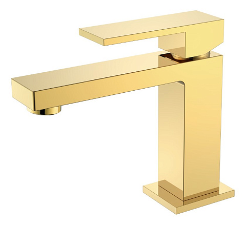 Boheme Смеситель для умывальника Qubic Shine Gold 471-G