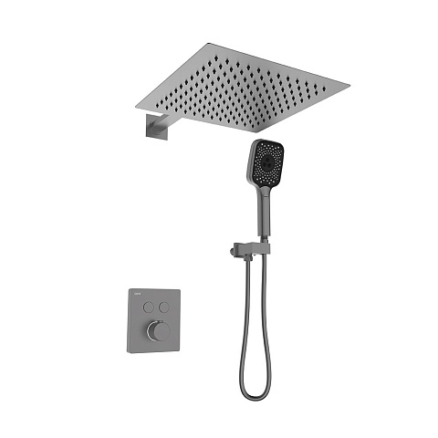 Душевая система Black&White Gravity GH-9101-GM, оружейная сталь