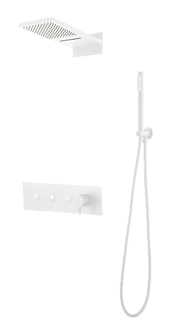 Душевая система скрытого монтажа Boheme Fusion Matt White 130-MW