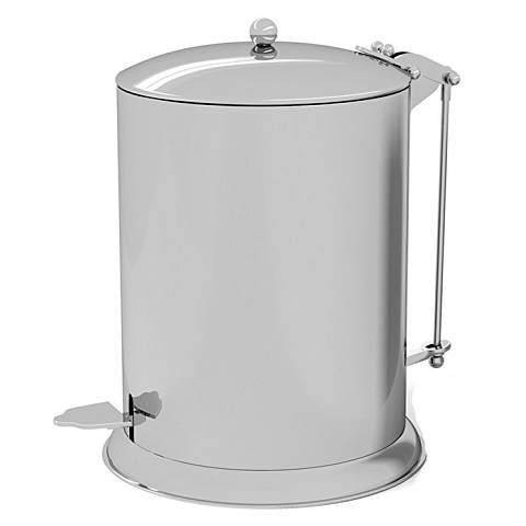 Devon&Devon DEVON&DEVON WALTZ Ведро для мусора, с крышкой и педалью, цвет хром, WLZ-160-CR