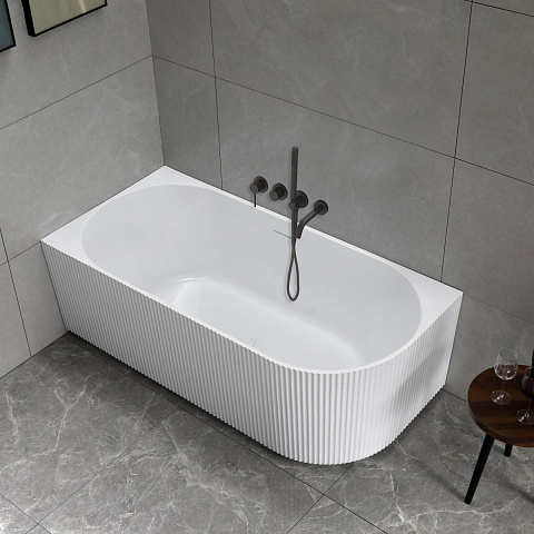 Ванна акриловая Vincea VBT-428-1700L, 1700x800x580, цвет белый, левая, щелевой перелив