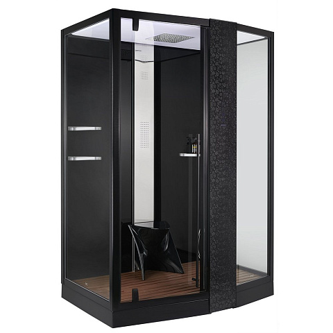 Душевая кабина ORANS SR-89102RS чёрный (1500x1000x2200)