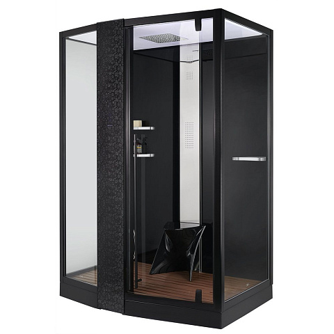 Душевая кабина ORANS SR-89102LS чёрный (1500x1000x2200)