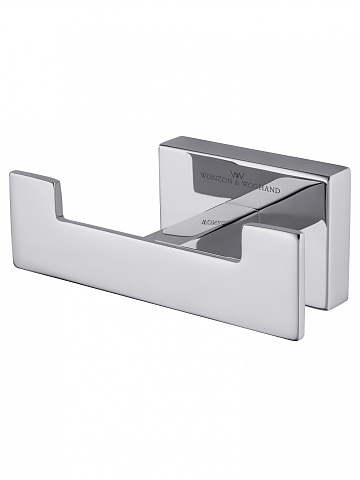 Двойной крючок для ванной WONZON & WOGHAND FLAT, Хром WW-9725