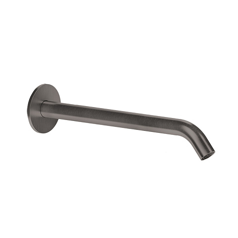 GESSI 316 Настенный излив 200мм на 1/2”, комбинируемый с удаленным управлением (не входит в комплект), цвет: brushed black metal pvd, 54110#707