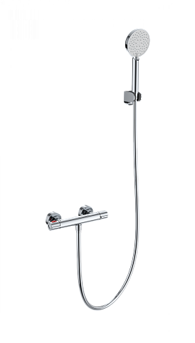 Смеситель для душа с термостатом WONZON & WOGHAND INN 5, Хром WW-B2063-A-CR