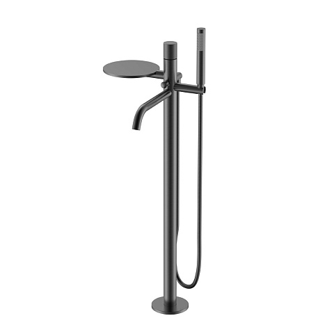 Смеситель Boheme STICK напольный Gun Metal SPIRALE 129-GM.4