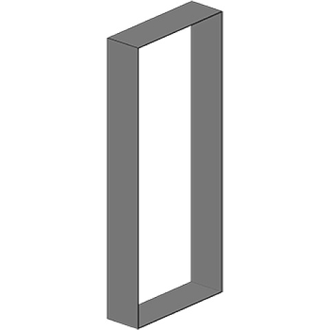 Рама для встраиваемых систем 12047 P.S нерж. сталь NOFER COMPACT 12047.ADO.P.S матовый