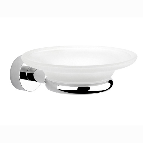 Nicolazzi Accessori bagno Minimale Мыльница, цвет: хром/белый, 1487MCR