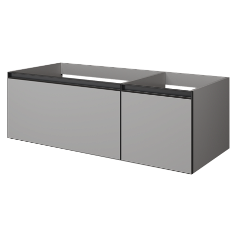 Armadi Art QUATRO 2 120см (80+40) тумба LUNA профиль ANTHRACITE 790-M2-120-L-A