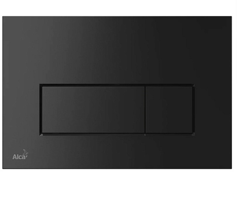 Кнопка смыва AlcaPlast THIN M578 черный матовый