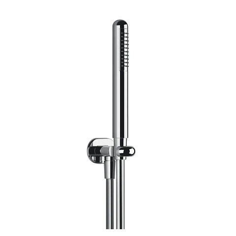 Gessi Goccia Душевой комплект: вывод воды на 1/2”, держатель и ручной душ, цвет: хром, 33773#031