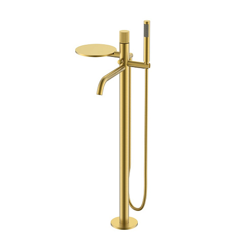 Смеситель Boheme STICK напольный Matt Gold LINEA 129-MG.3