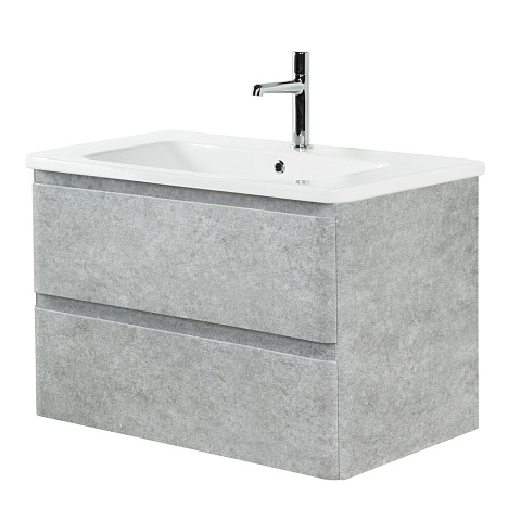 Тумба под раковину BelBagno Albano-Cer 80 см, Cemento Verona Grigio