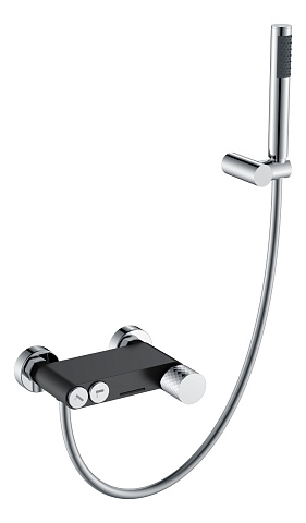 Смеситель Boheme STICK для ванны BLACK DIAMOND CHROME 123-BCR