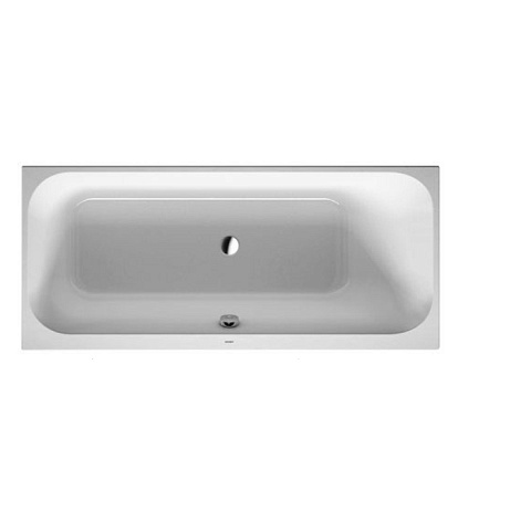 Duravit Happy D.2 Ванна акриловая 1700х750 мм, прямоугольная .встраиваемая версия , с наклоном для спины справа, цвет белый, 700313000000000