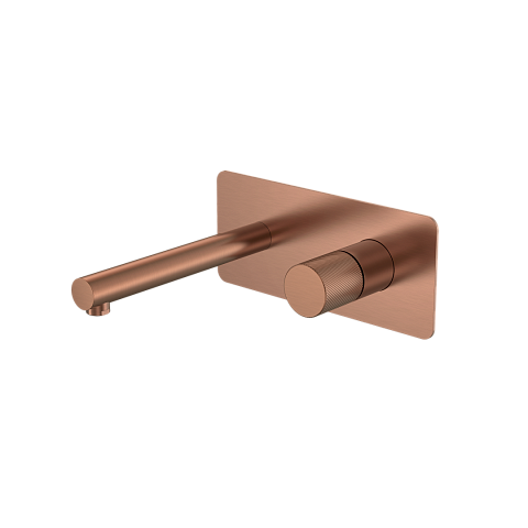 Смеситель Boheme STICK из стены COPPER BRUSHED ручка SPIRALE 125-CB.4