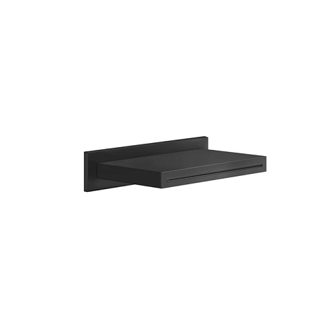 Gessi Rettangolo Каскадный излив для душа настенный, для монтажа с удаленным управлением (не входит в комплект), цвет: черный, 20293#299