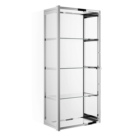 Decor Walther Glas S 3 Шкафчик подвесной 35x19x80см, стекло прозрачное, цвет: хром ЗАКАЗ ПО ЗАПРОСУ, 0602400