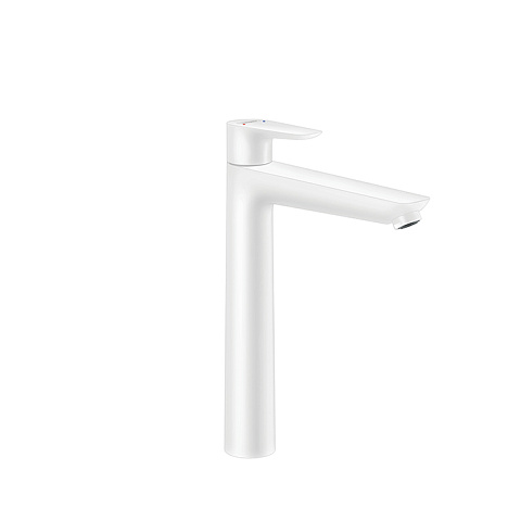 Hansgrohe HG Talis E Смеситель для раковины 240, на 1 отв, с донным клапаном, излив 183мм, h234мм, цвет: белый матовый, 71716700
