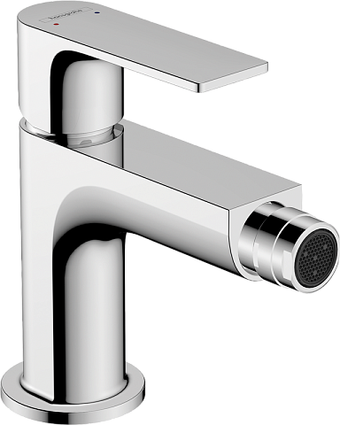 Смеситель Hansgrohe Rebris E Однорычажный для биде с металлическим сливным гарнитуром, хром 72213000