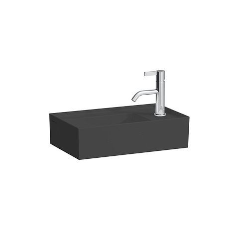 Laufen Kartell Раковина 460х280х120мм без перелива, с 1 отв. под смеситель, цвет: черный глянцев (ЦЕНА на 1шт со склада РФ!), 8.1533.4.020.111.1