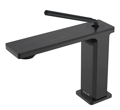Смеситель для раковины Black&White Gravity GF-7105-MB, чёрный матовый