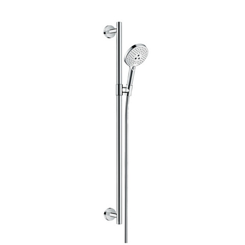 Hansgrohe HG Raindance Select S Душевой набор (ручной душ 120 3jet, душевая штанга 900мм, шланг 160см, ползунок), цвет: белый/хром, 26322400