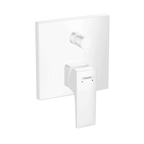 Hansgrohe HG Metropol Встраиваемый смеситель для ванны с переключателем (внешняя часть), цвет: белый матовый, 32545700