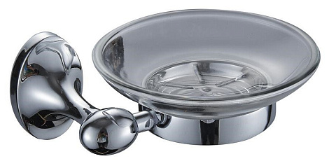 Мыльница стекло CeramaLux Bell 53504, хром