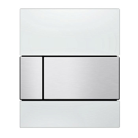 TECE TECEsquare Urinal, белый, клавиша нержавеющая сталь 9242801