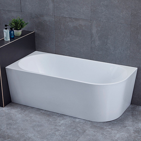 Ванна акриловая Vincea VBT-402-1500L, 1500x750x580, цвет белый, левая, щелевой перелив