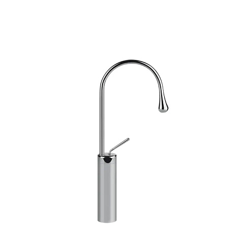 Gessi Goccia Смеситель для раковины на 1 отверстие, высокий, излив 174мм R=90, цвет: хром, 33608#031
