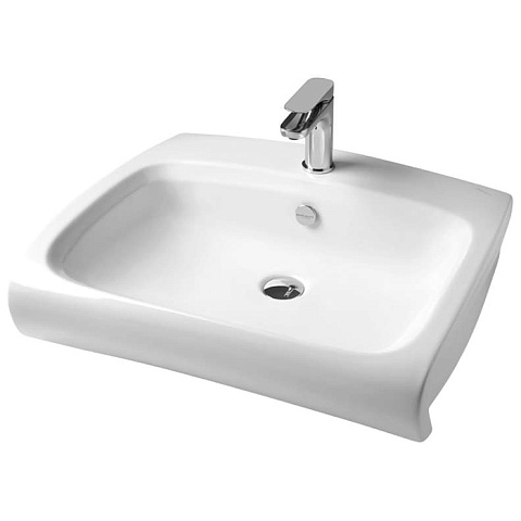 Artceram/Hidra HI-LINE Раковина подвесная/накладная 60х50см, с 1 отв под смеситель, цвет белый, HIL002 01 00bi*1
