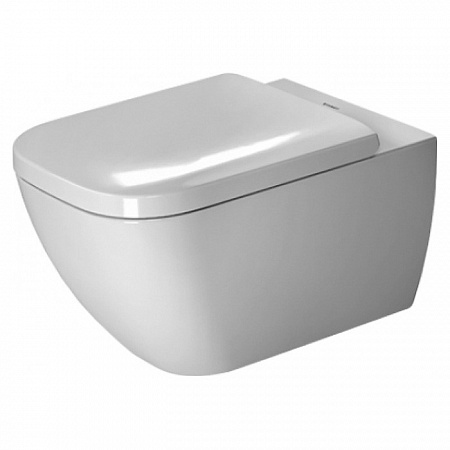 Duravit Happy D.2 Унитаз подвесной (365х540 мм) с ОБОДКОМ,,вкл. крепление Durafix, цвет: белый, 2221090000