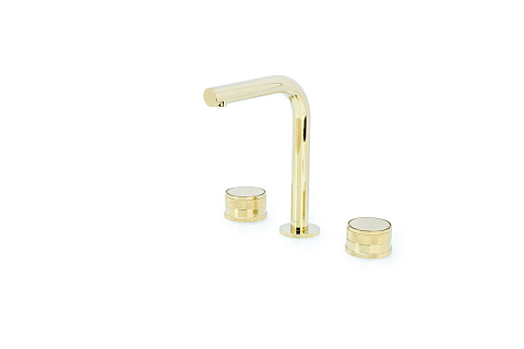 Смеситель на столешницу Boheme PRESTIGE на 3 отв. GOLD 152-G-PR