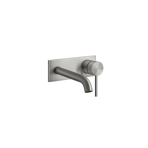 GESSI 316 Встраиваемый смеситель с изливом 147мм (внешние части), цвет: steel brushed, 54088#239