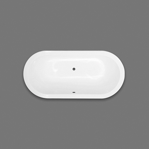 Devon&Devon Devon Bayswater Ванна встроенная чугунная овальная 170x80xh46 cм, слив сбоку, цвет: белый ( с комплектом ножек), BAYSWATER17