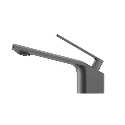 Смеситель для раковины Black&White Gravity GF-7104-GM, оружейная сталь