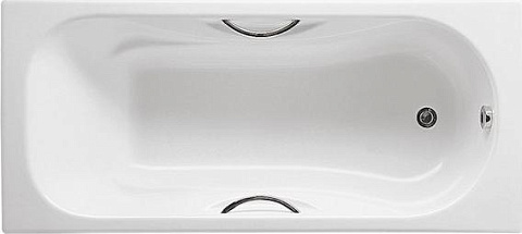 Ванна чугунная Roca Malibu 23097000R 170x75 с отверстиями для ручек