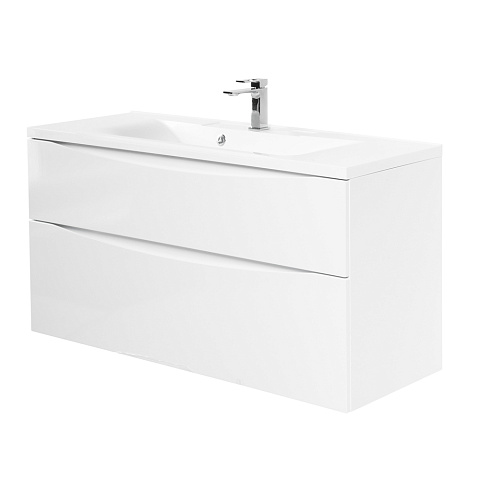 Тумба под раковину BelBagno Marino MARINO-H60-1100-2C-SO-BL-P 110 см, Bianco Lucido