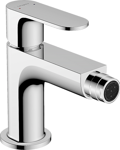 Смеситель Hansgrohe Rebris S для биде, со сливным гарнитуром, хром 72210000