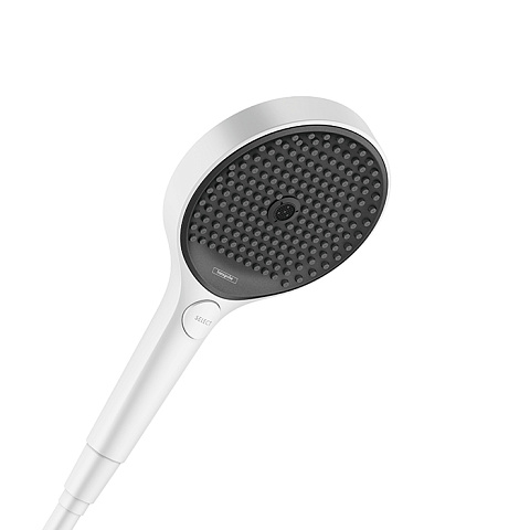 Hansgrohe HG Rainfinity Ручной душ , лейка 130мм, 3jet, ½;, цвет: белый матовый, 26865700