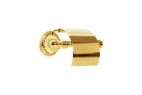 Держатель для туалетной бумаги с крышкой Boheme HERMITAGE GOLD 10350