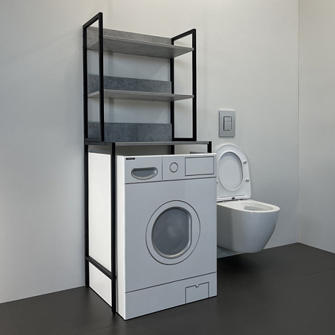 Стеллаж для стиральной машины Comforty бетон светлый 00-00011164